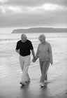 Elderly Couple on Beach